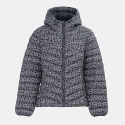 SoulCal Дамско яке SoulCal Womens Micro Bubble Long Sleeve Short Puffer Jacket - Animal Mono