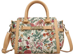  Henney Bear Kézi- és Válltáska -H-041-FLORAL SUMMER BEIGE- (H-041-FLORAL SUMMER)