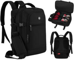  Peterson Hátizsák - Kézipoggyász - Ptn Gawron-6-9621 Black - 40 X 25 X 20 Cm - (23234499-1)