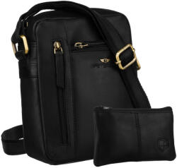  Peterson Férfi Bőr Oldaltáska PTN YP002E-OPU-6774-Black- Fekete- (41828151)