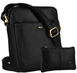  Peterson Férfi Bőr Oldaltáska PTN 720E-OPU-6873 Black - Fekete (29399208)