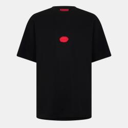Hugo Тениска Hugo Men's Divis Red Cotton T-Shirt - Black 001