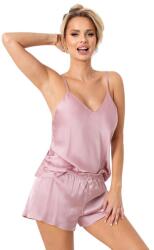 Donna Ella 1/2 szaténpizsama, világos rózsaszín, XL