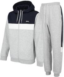 Slazenger Мъжки анцуг Slazenger Full Zip Tracksuit Mens - Grey Marl/Navy