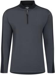Umbro Men's 1/4 Zip Fleece Fabric - Phantom / Black