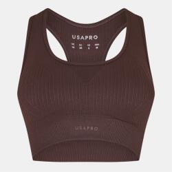 USA Pro UP Seamless Crop Sports Bra - Espresso - sportihobi - 64,52 лв