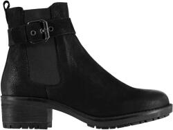 Linea Обувки Linea Rugged Buckle Boots - Black