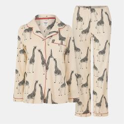 Chelsea Peers Пижама Chelsea Peers Button Up Pyjama Set - White Giraffe