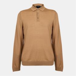 Boss Men's Lancione Long-Sleeve Polo - Medium Beige