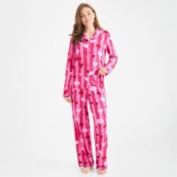 Urban Threads Пижама Urban Threads Women's Long-Sleeve Pyjama Set - Pink Hrt Lips