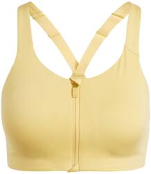 adidas Women's Tlrdim Lux Zipped Non Wired High Impact Sports Bra - Yellow