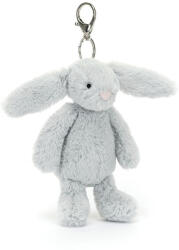 JellyCat szürke nyuszi kulcstartó, táskadísz - Jellycat Bashful Silver Bunny Bag Charm