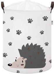 SIPO Játékkosár húzózsinórral, összecsukható pamut / 43 l, Sün