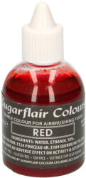 Sugarflair Colours airbrush festék, piros, 60ml