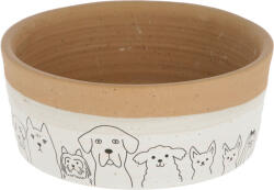 Kerbl Hungry kerámiatál, fehér/barna, 1750 ml (KR80536)