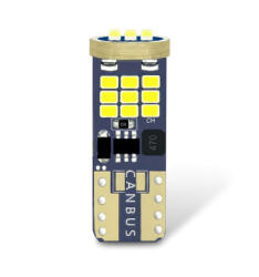  LED izzó 24V T10 27SMD fehér CANBUS