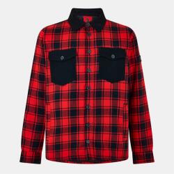 Luke Men's Valley Overshirt - Black Red