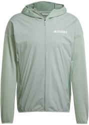 Adidas Мъжко поларено яке Adidas Terrex Xperior Climawarm+ Wind Light Fleece Hooded Jacket Mens - Silver Green