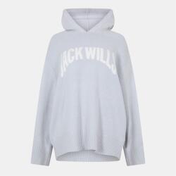 Jack Wills Дамски суичър Jack Wills Womens BrandedHood Knitted Hoodie - Grey Marl