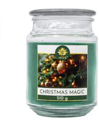 Arôme Christmas Magic illatgyertya üvegben - 510 g - lucfenyő (IMO-TCO-8595717326922)