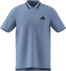 Adidas Мъжка блуза с яка Adidas Essentials Mens Cotton 3-Stripes Polo Shirt - Glow Blue