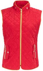 Miso Елек Miso Women's Stand Collar Full Zip Hip Length Gilet - Red