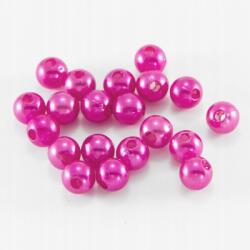 Mixform Akril gyöngy, Kerek, Szín: Sötét rózsaszín 4mm 850db/25g (13WB18908)