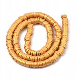 Mixform Polimer agyag gyöngyök, Handmade, Heishi 6x0.5-1mm, kb. 250db/38cm (13WB30667)