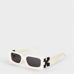 Off-White Слънчеви очила OFF WHITE Women's Roma Acetate Full Rim Rectangle Sunglasses - White/Dark Grey Слънчеви очила