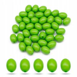 Mixform Akril gyöngyök, Átlátszó, Ovális Szín: Zöld 12x9mm 42db/25g (2WB28643)