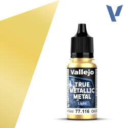 Acrylicos Vallejo VALLEJO TRUE METALLIC 77.116 Aranymetál akril airbrush festék 18 ml () (577116)