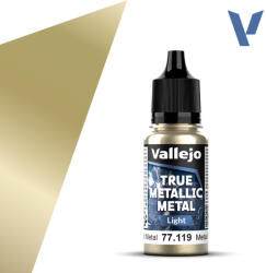 Acrylicos Vallejo VALLEJO TRUE METALLIC 77.119 Aranymetál akril airbrush festék 18 ml () (577119)