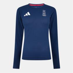 adidas Фланелка с дълъг ръкав Adidas Women's Long Sleeve Performance Gym Top - Collegiate Navy