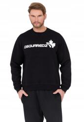 Dsquared2 Fekete férfi pulóver fehér XXL logóval