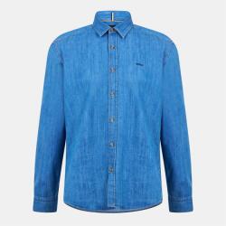 HUGO BOSS Риза с дълъг ръкав Boss Mens BOSS Long Sleeve Denim Shirt - Tailored Fit (Liam Kent) - Navy