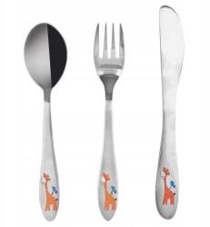 Orion Gyerek evőeszköz szett Acél Ezüst Zsiráf Orion 3 db-os (143673)