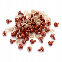  Biztonsági játékorr, háromszögletű, barna, 14x16mm, Pin: 5-6mm, 50db (13WB30361)