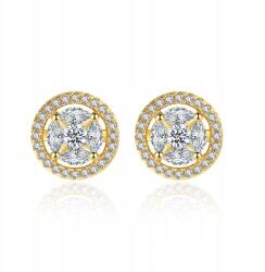  Kiárusítás Fülbevalók Kerek Strassz Aranyozott Ajándék Női Klasszikus