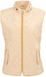 Miso Елек Miso Women's Stand Collar Full Zip Hip Length Gilet - Beige