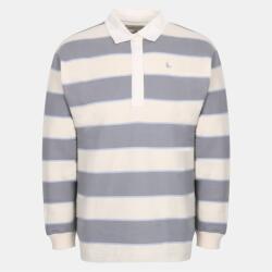 Jack Wills Блуза с яка Jack Wills Women's Cotton Polo Neck Long Sleeve Oversized Fit T-Shirt - Navy/White