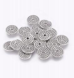 Mixform Fém gyöngyök, Kerek Lapos, Szín: Antik Ezüst 10x1.2mm 25db (13WB12744)