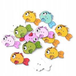 Fa gombok Halak 33x23x2mm 10db (14WB9602)