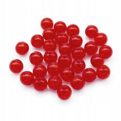 Mixform Akril gyöngyök, Crackle, Átlátszó, Kerek, Piros 10mm 41db/25g (2WB27504)
