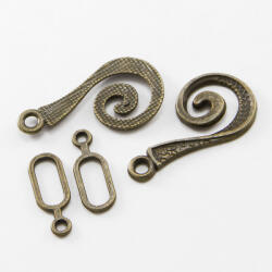 MIXFORM Rögzítő kampó fém ötvözet 25.5x13.5x1.5mm 10pár (5WB7034)