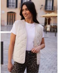 Threadbare Елек Threadbare Women's Lightweight Padded Gilet - Ecru