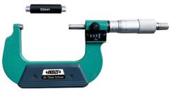 INSIZE Micrometru exterior INSIZE 50-75 mm cu contor, rezolutie 0.01 mm, carbura, DIN863-1 (3400-75)