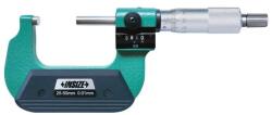 INSIZE Micrometru exterior INSIZE 25-50 mm cu contor, rezolutie 0.01 mm, carbura, DIN863-1 (3400-50)