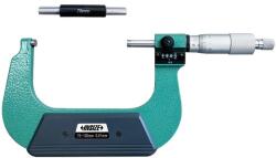 INSIZE Micrometru exterior INSIZE 75-100 mm cu contor, rezolutie 0.01 mm, carbura, DIN863-1 (3400-100)