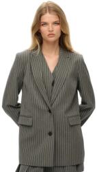 SUPERDRY Сако Superdry Pinstripe Boyfriend blazer - Grey (Grey Pinstripe)