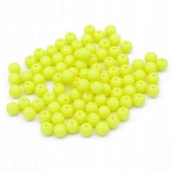 Mixform Akril gyöngyök, kerek, zöld-sárga, 6x5.5mm, 50g~430db (13Z24784)